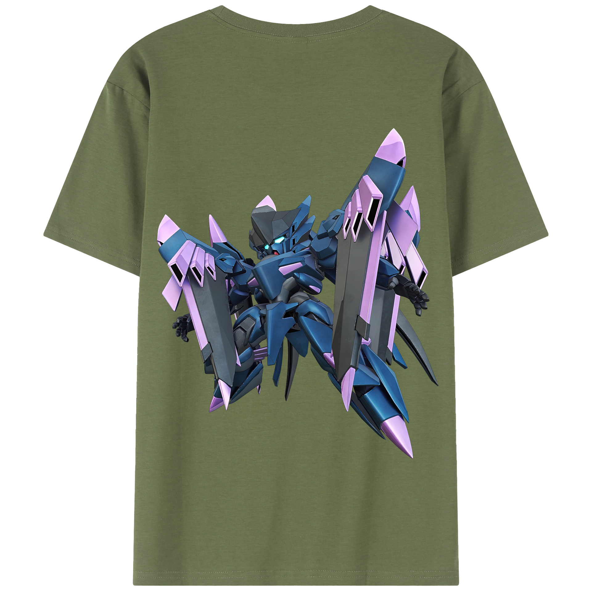 （画像用） 機動戦士ガンダム Mobile Suit Gundam 綿100％半袖Tシャツ（背面プリント）